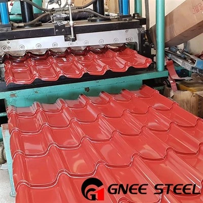 Lembaran Atap Bergelombang Berlapis Warna Dari Cina